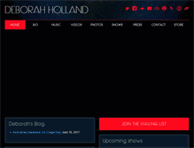 Tablet Screenshot of deborahholland.net